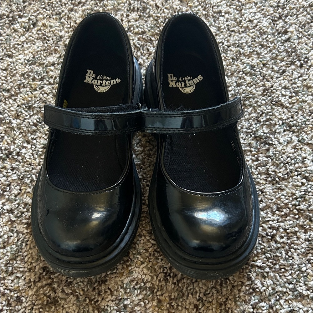 Dr. Martens Kids Shiny Black Dress Shoes
